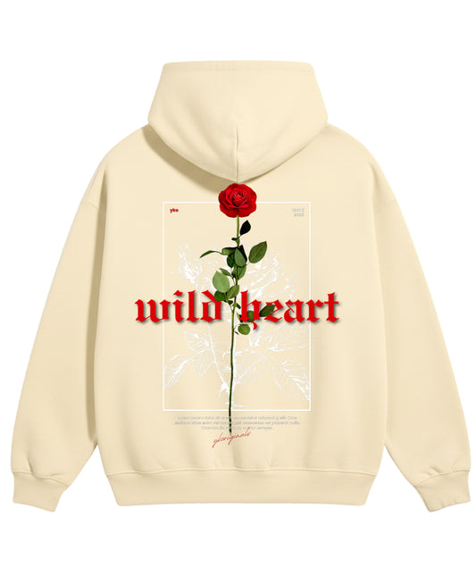 Cream Oversized Hoodie Back Design