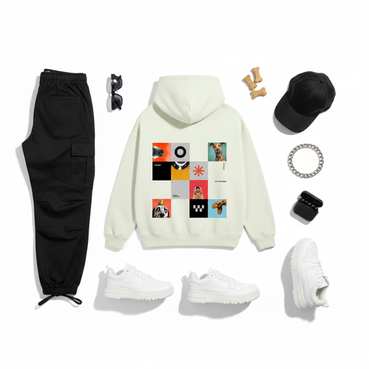Wear the Woof Hoodie Flat Lay