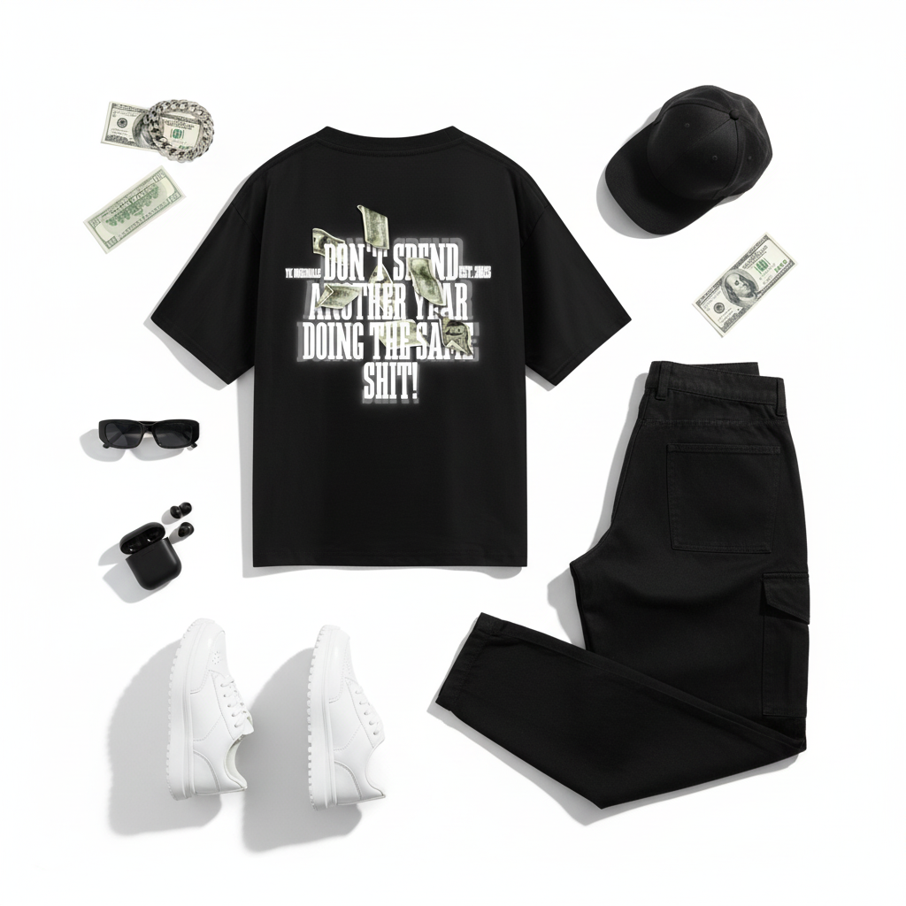 Don't Spend All Year Flat Lay