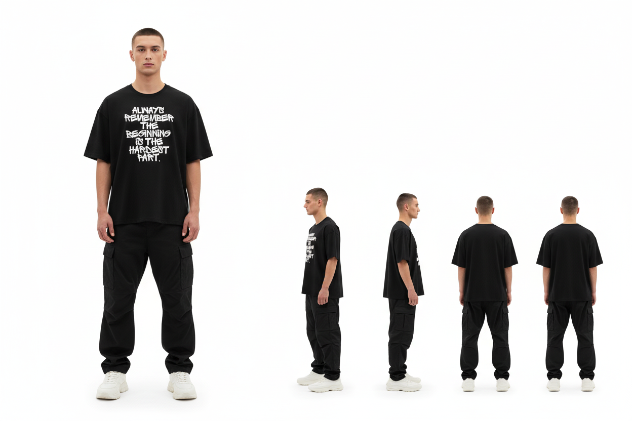 Men's Oversized Beginning Tee
