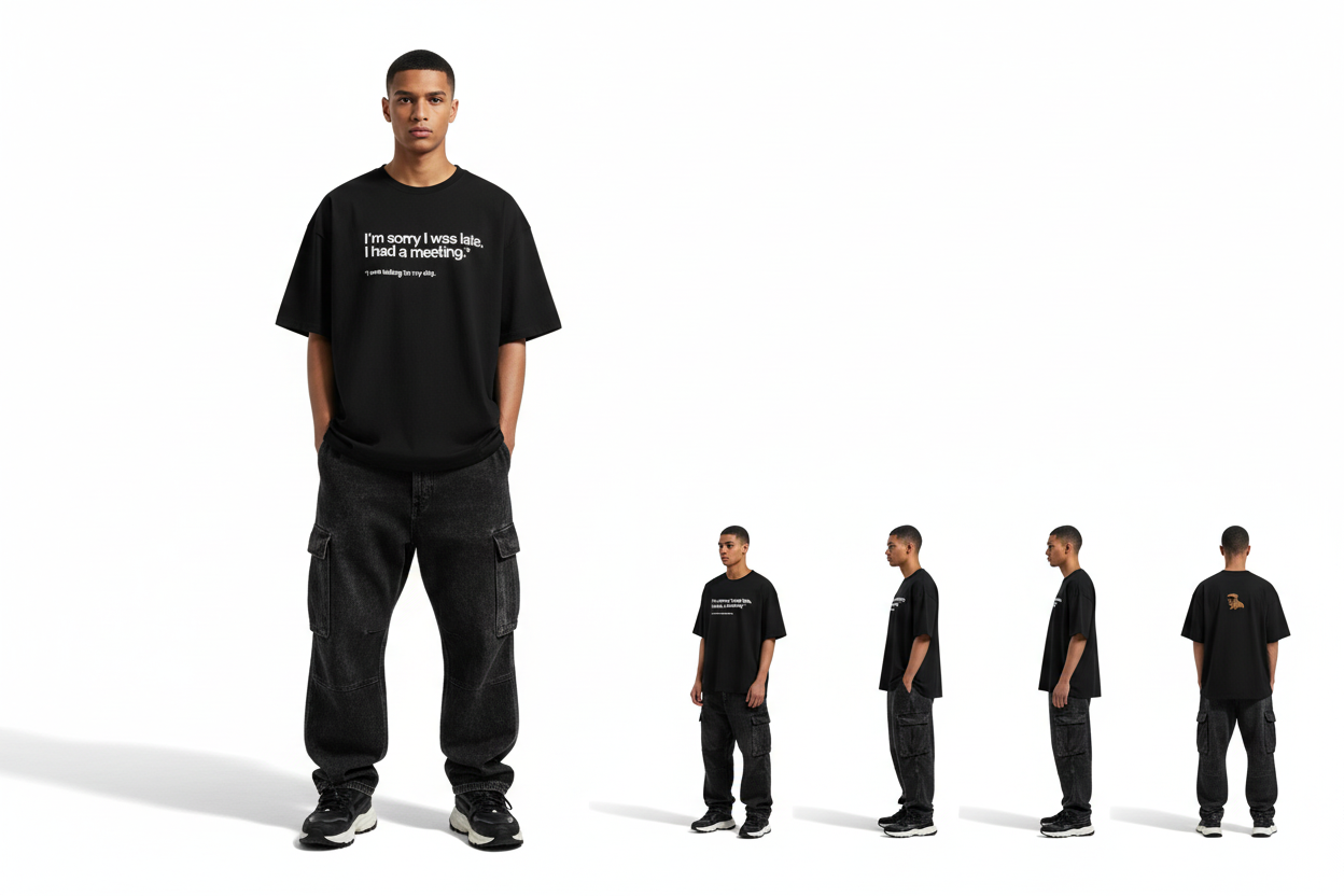 Men's Oversized Dog Meeting Tee