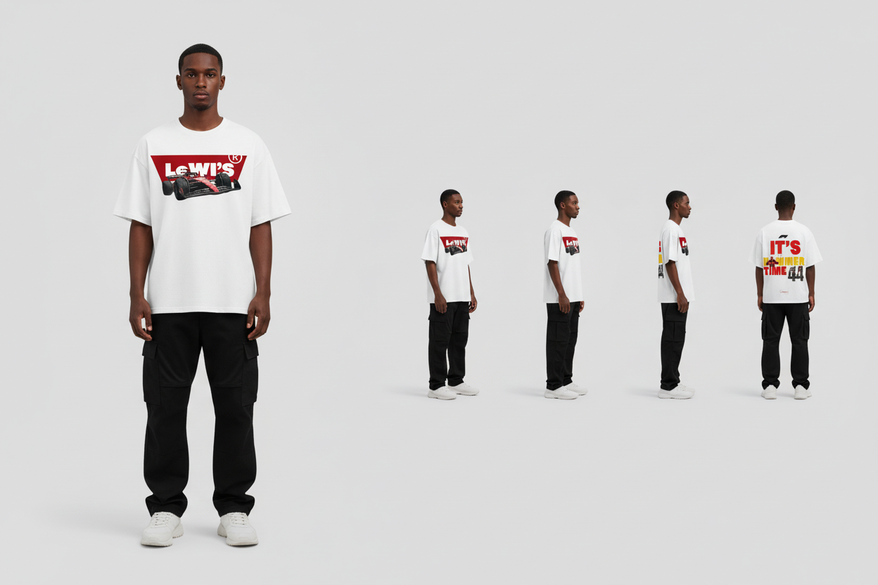 Men's Oversized Ferrari F1 Tee