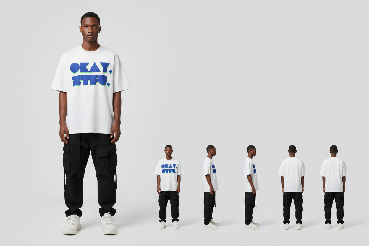 Men's Oversized OKAY STFU Tee