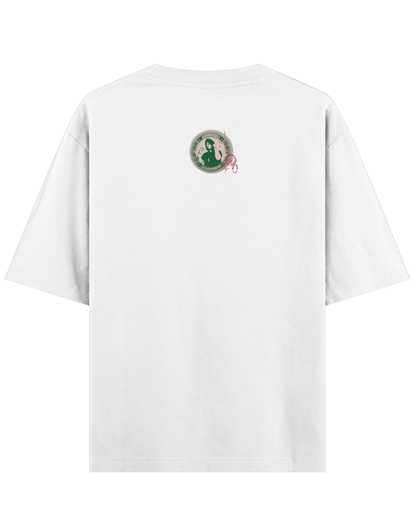 White Oversized T-shirt Back Design