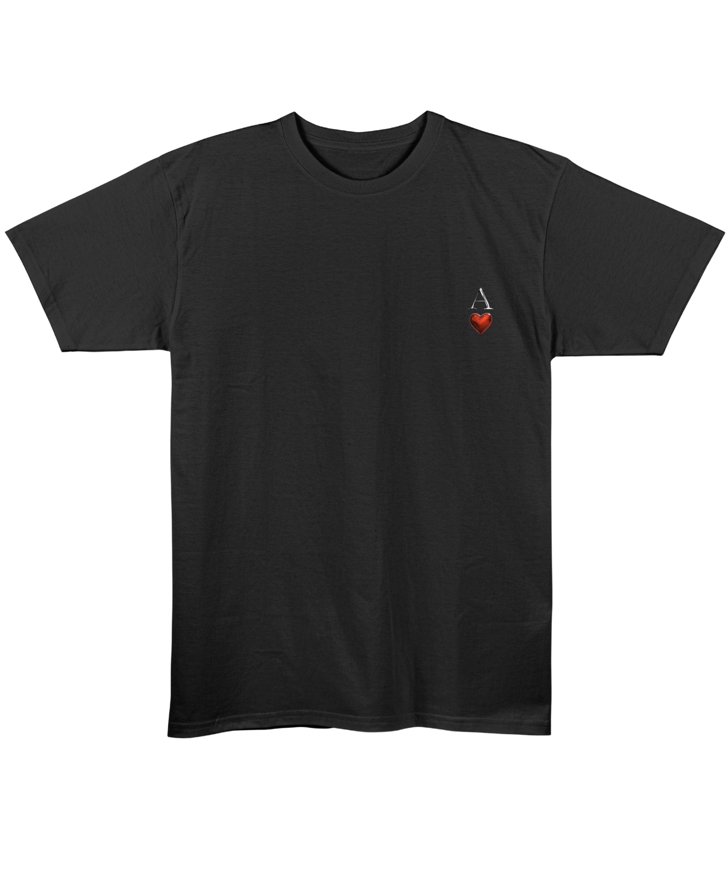 Black Regular Fit T-shirt Front Design