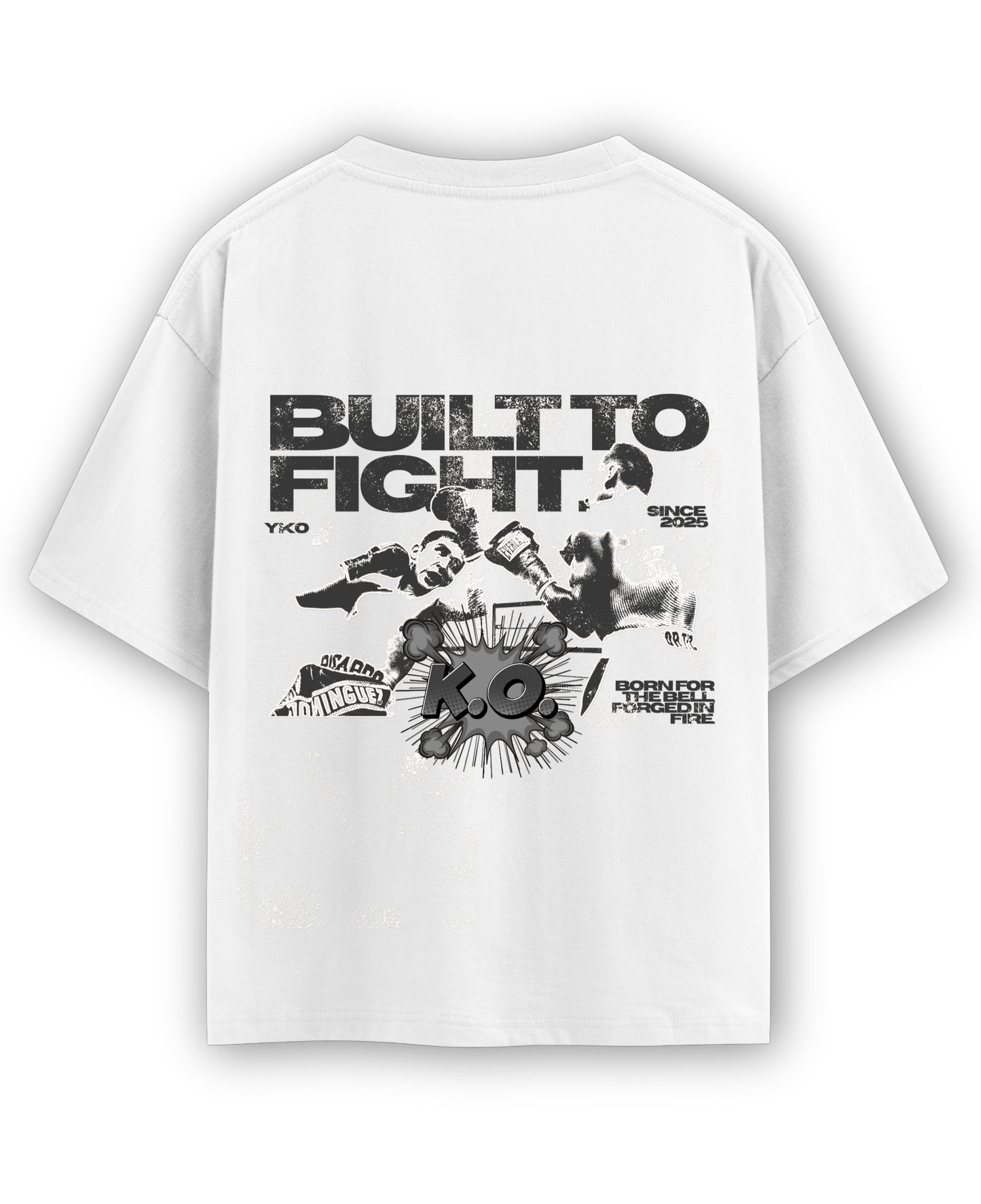 White Oversized T-shirt Back Design