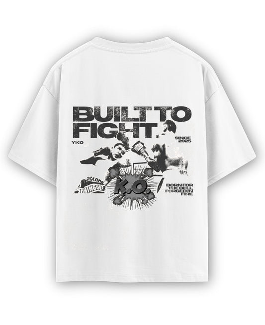 White Oversized T-shirt Back Design