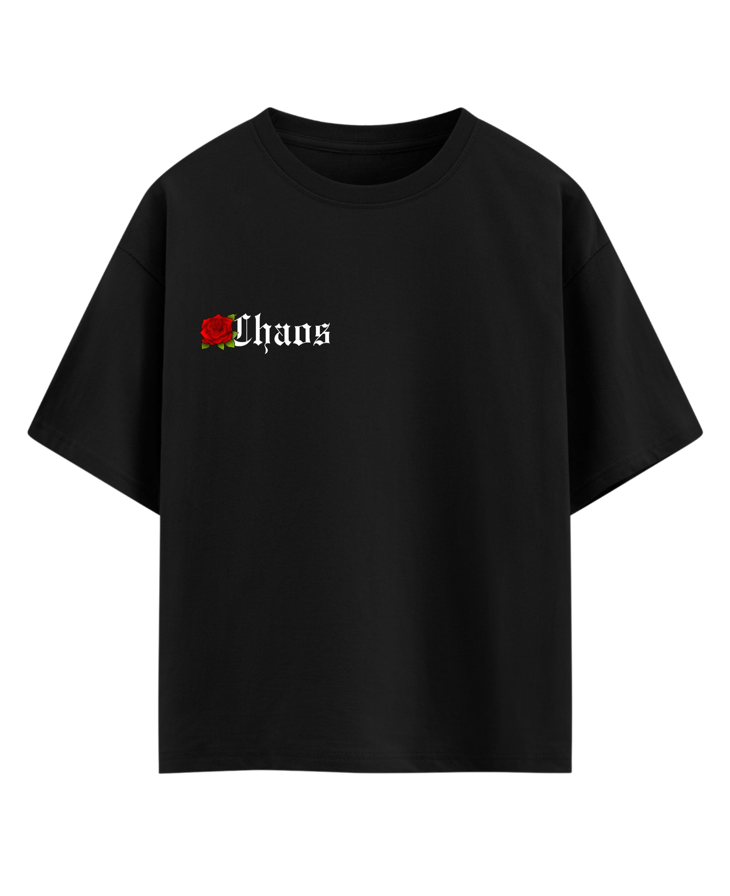 Black Oversized T-shirt Front Design