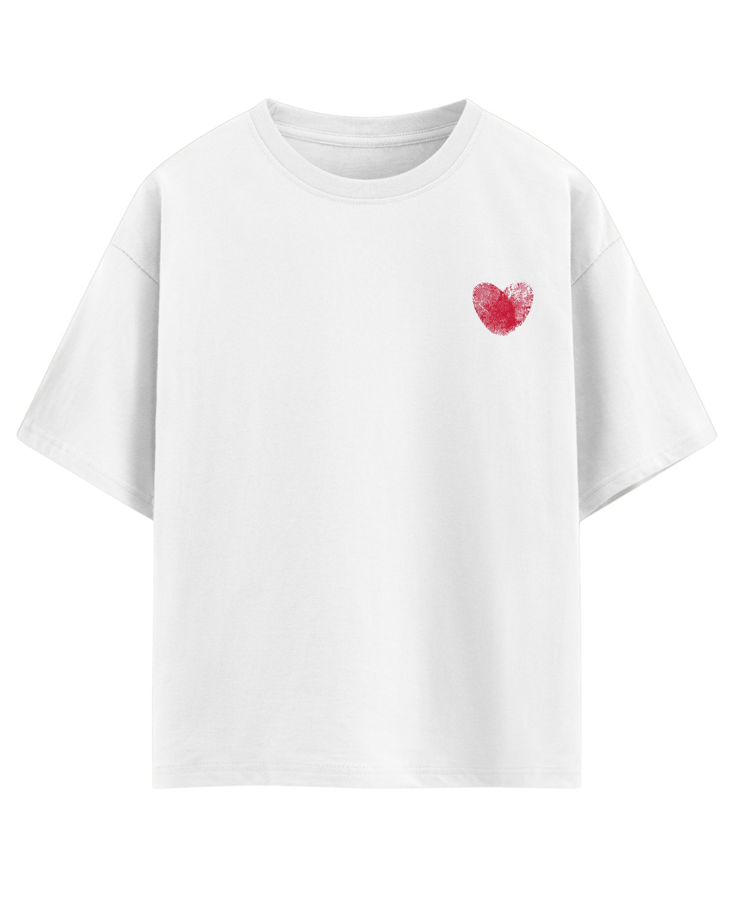 White Oversized T-shirt Front Design