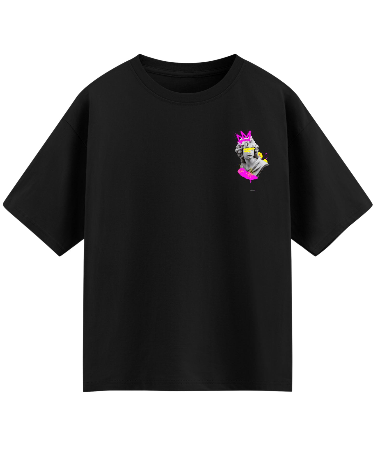 Black Oversized T-shirt Front Design
