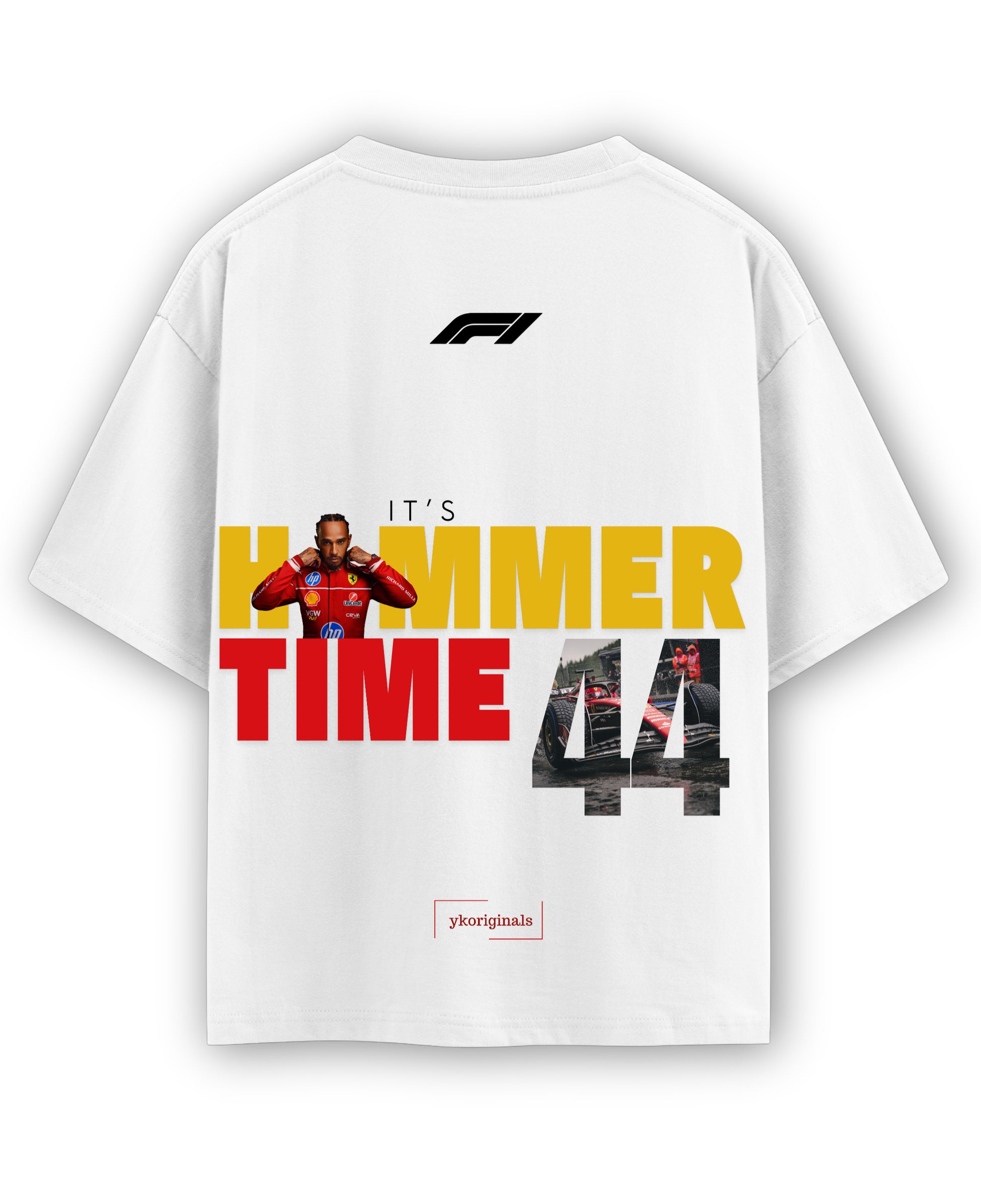 White Oversized T-shirt Back Design