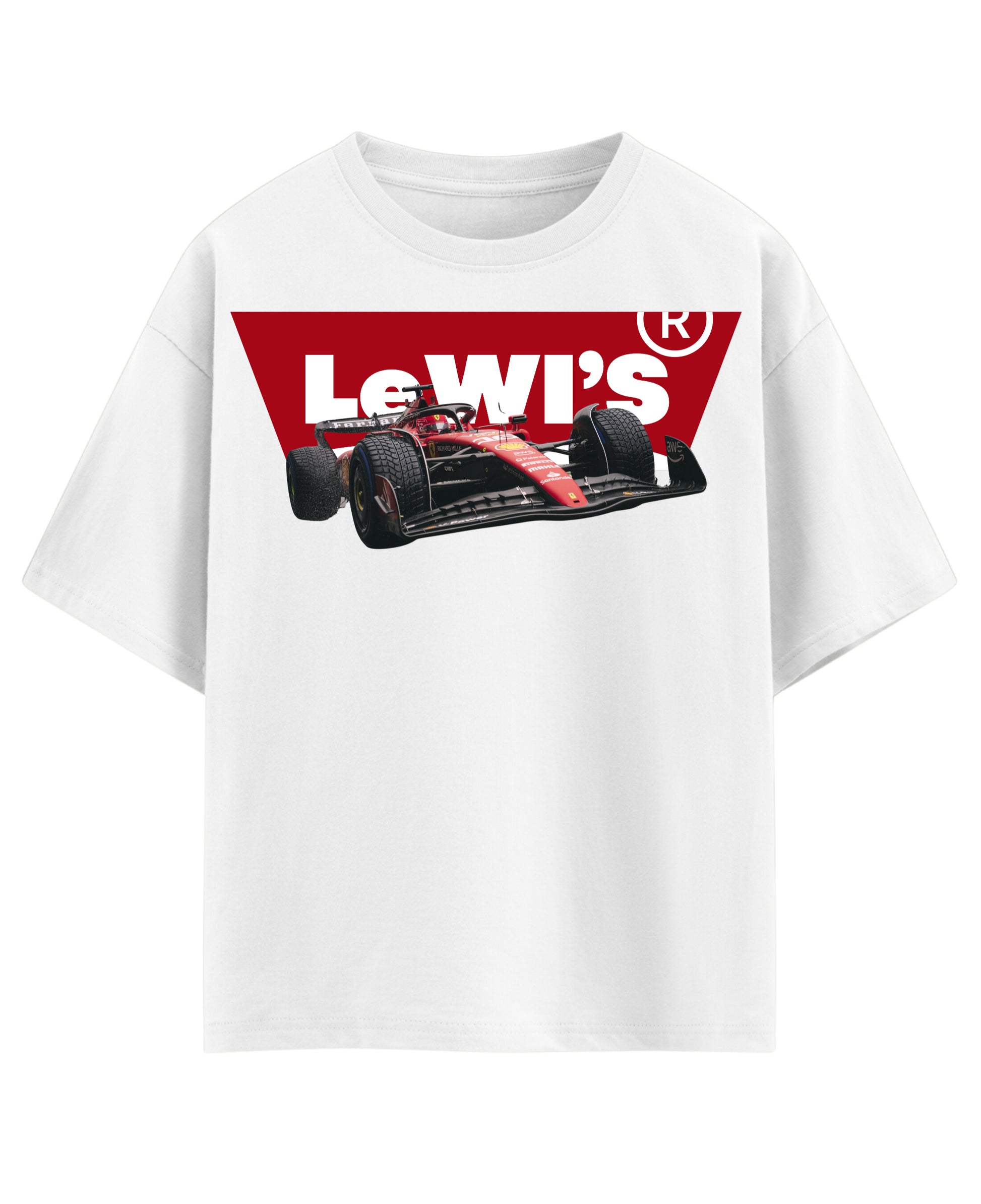 White Oversized T-shirt Front Design