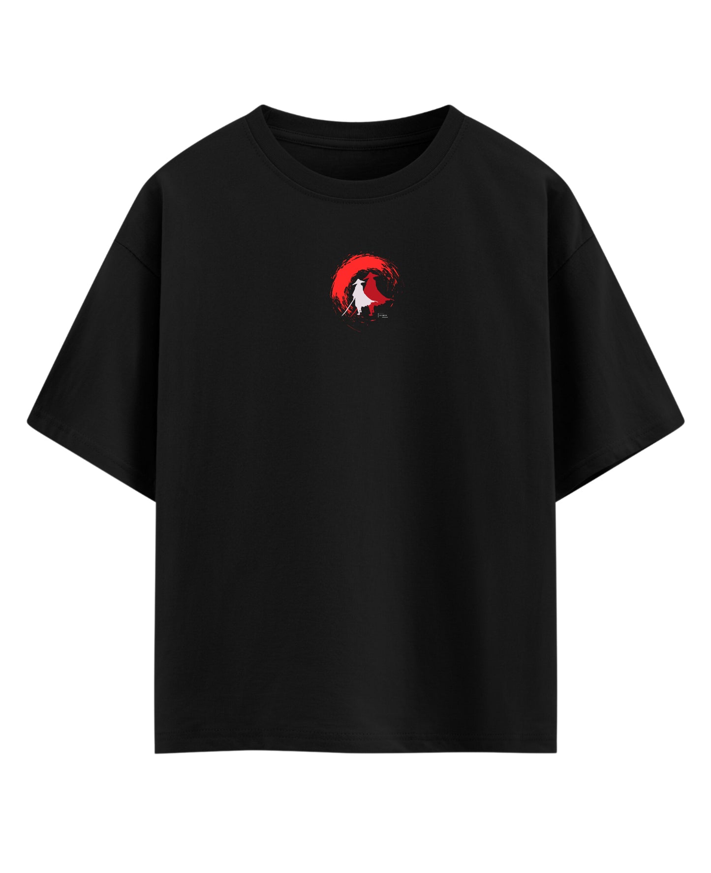 Black Oversized T-shirt Front Design