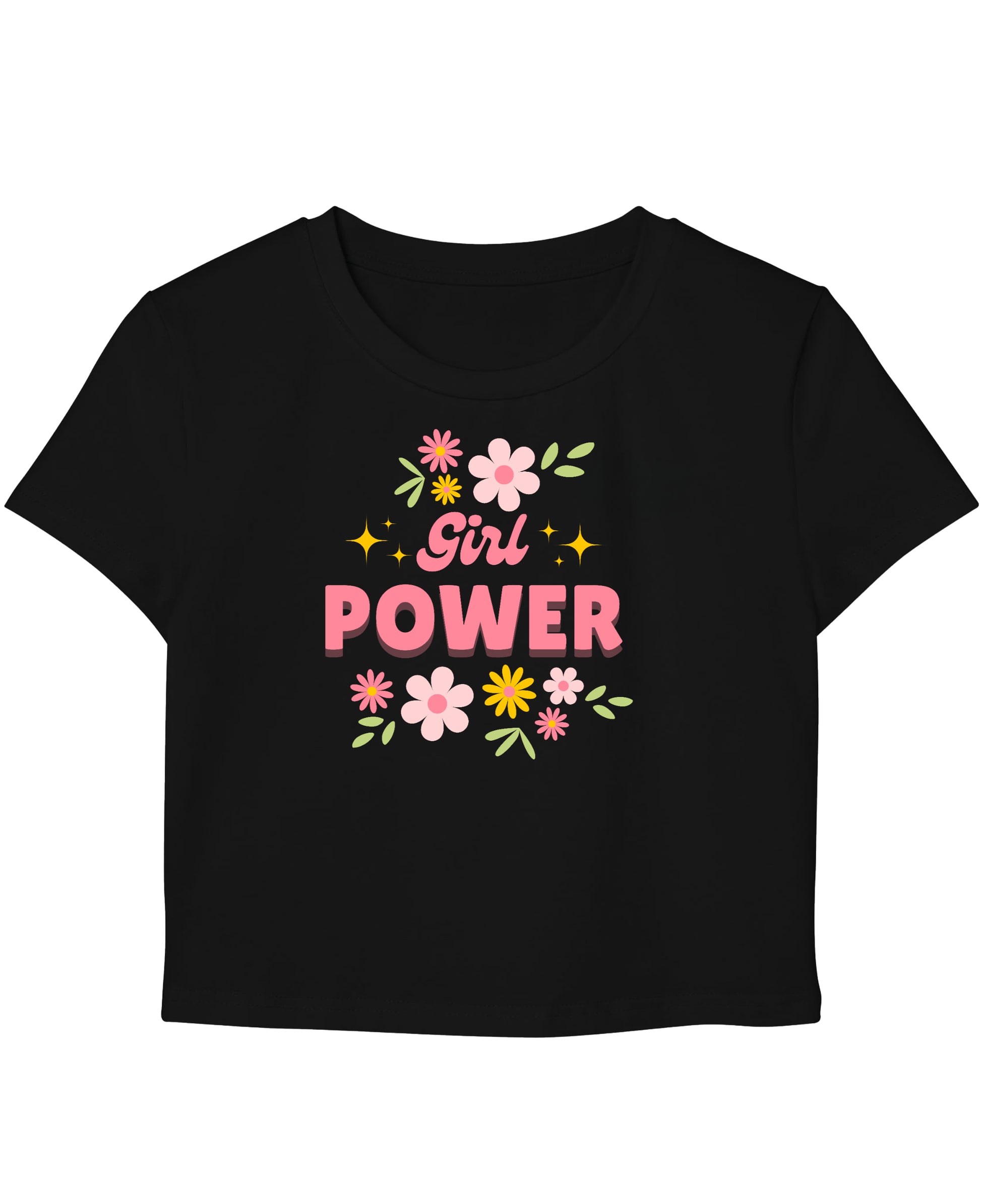 Black Baby Tee Front Design