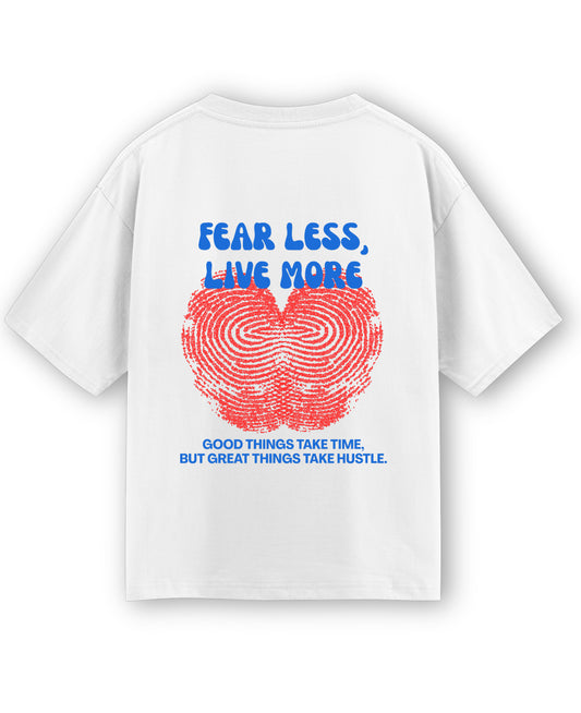 White Oversized T-shirt Back Design