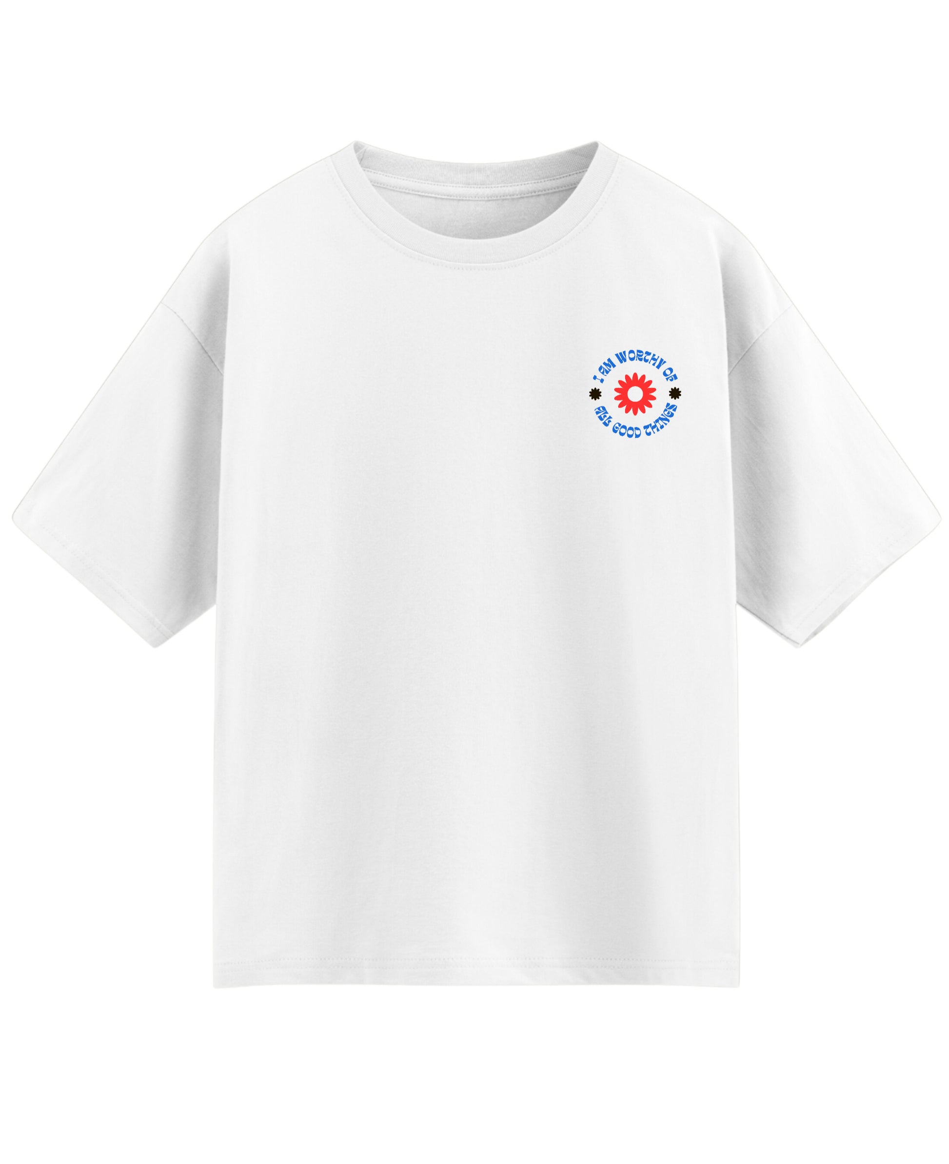 White Oversized T-shirt Front Design