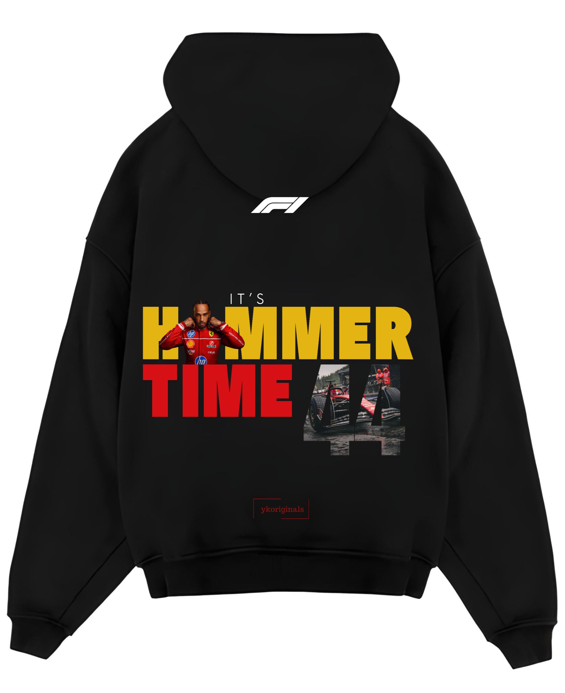 Black Oversized Hoodie Back Design