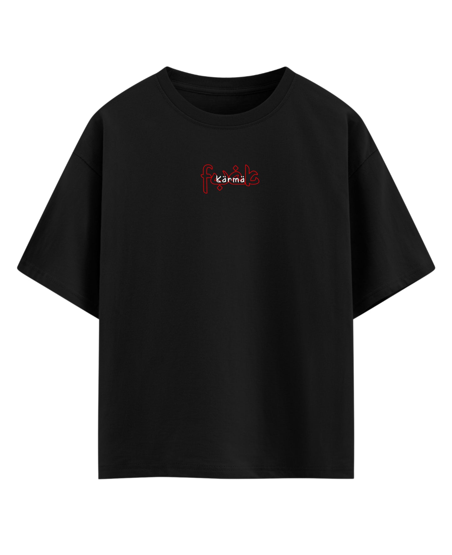 Black Oversized T-shirt Front Design