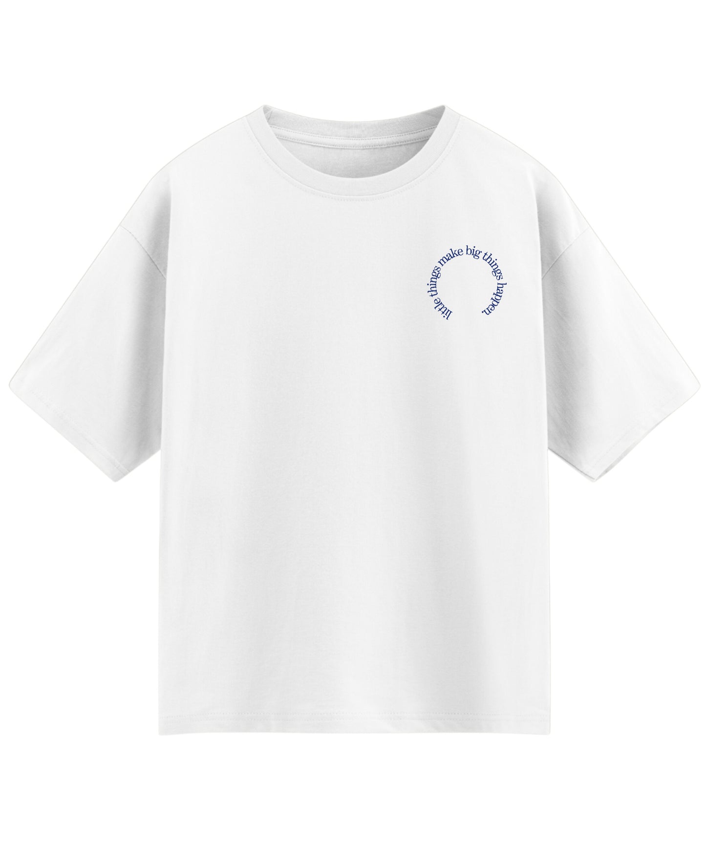 White Oversized T-shirt Front Design