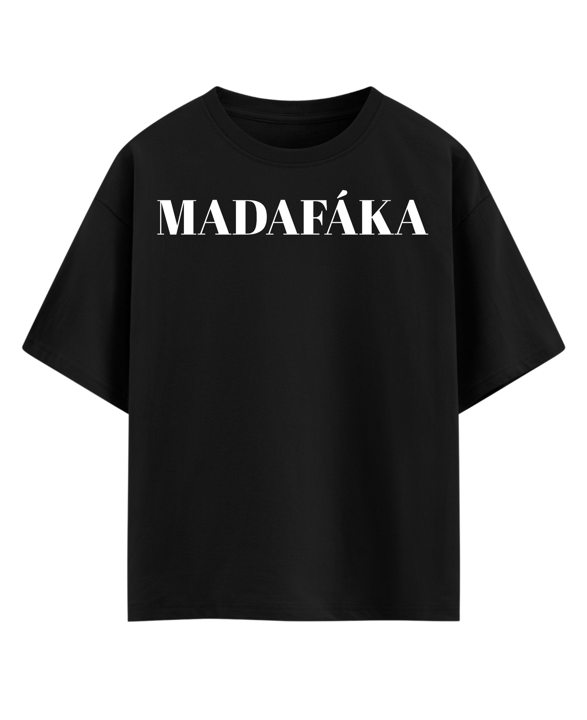 Black Oversized T-shirt Front Design
