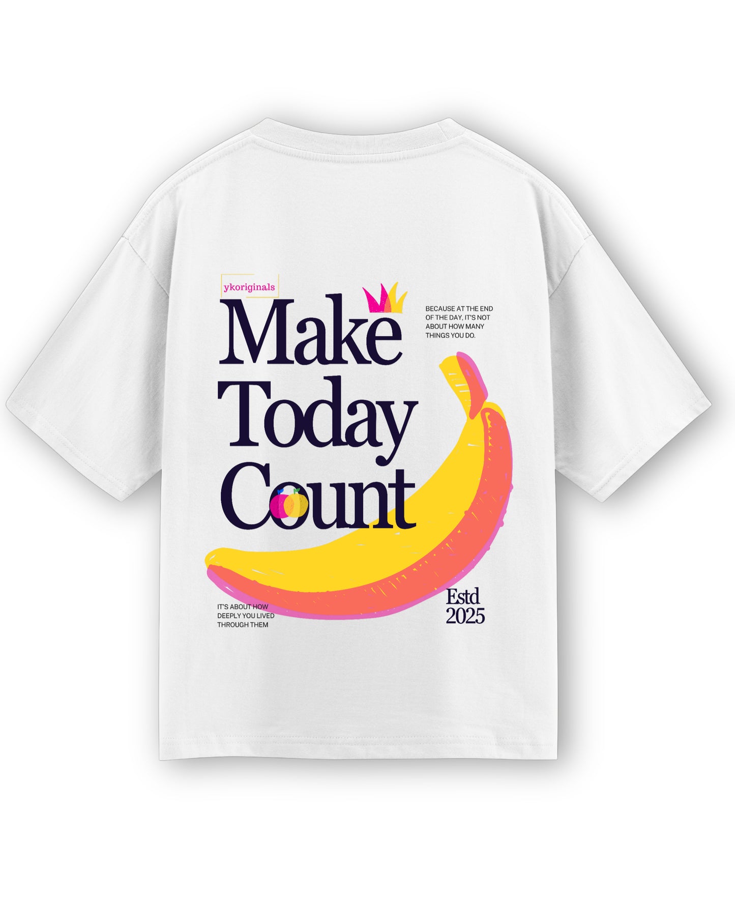 White Oversized T-shirt Back Design