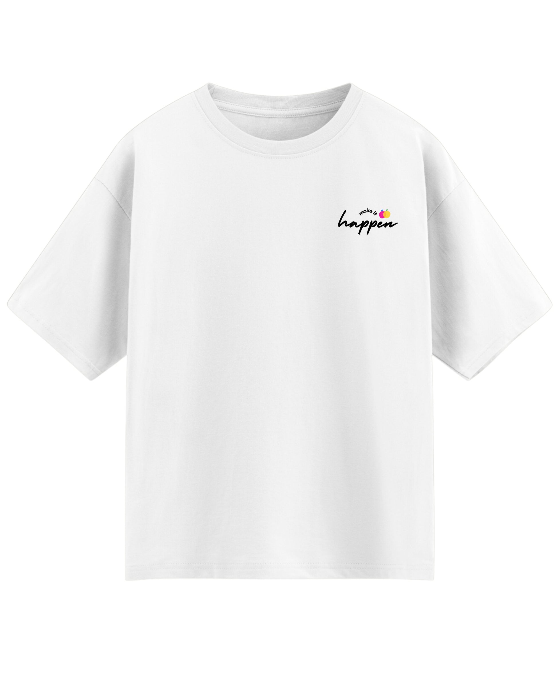 White Oversized T-shirt Front Design