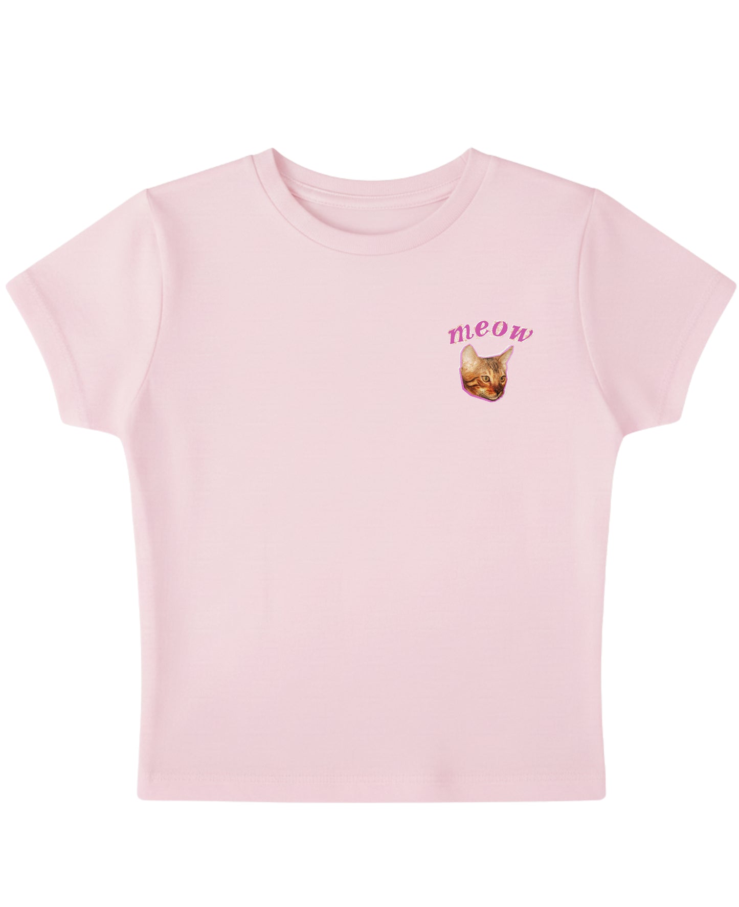 Baby Pink Baby Tee Front Design