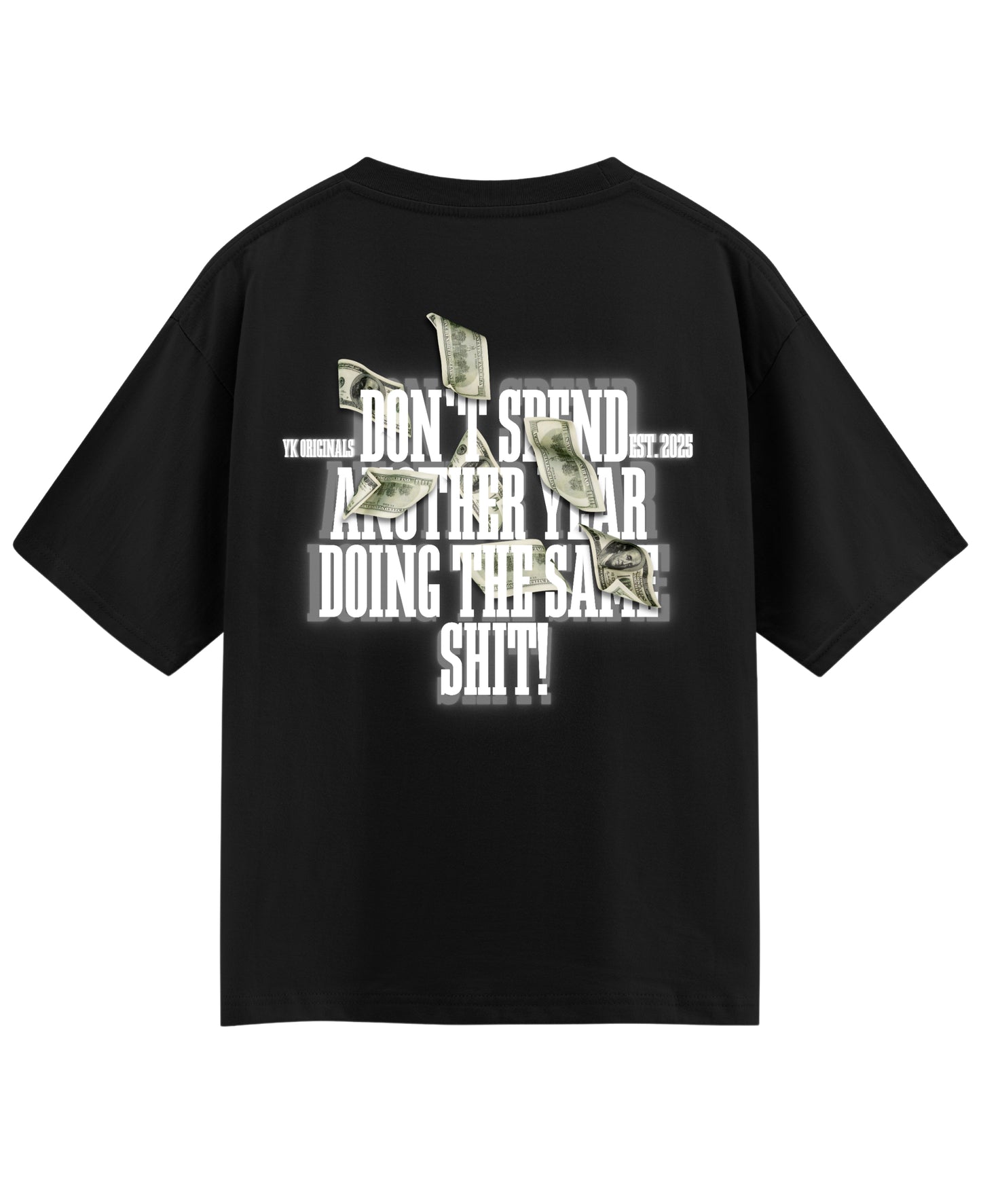 Black Oversized T-shirt Back Design