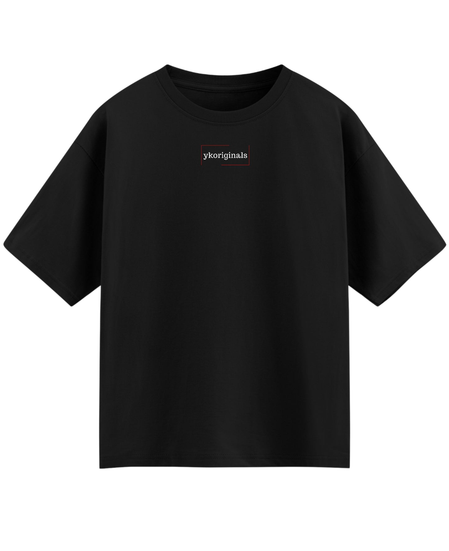 Black Oversized T-shirt Front Design