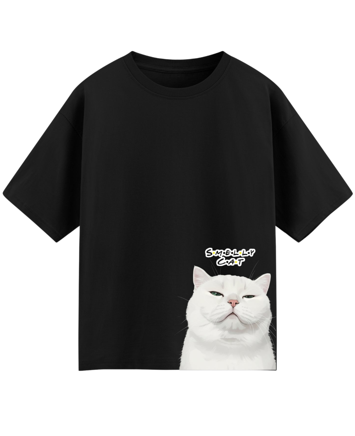 Black Oversized T-shirt Front Design