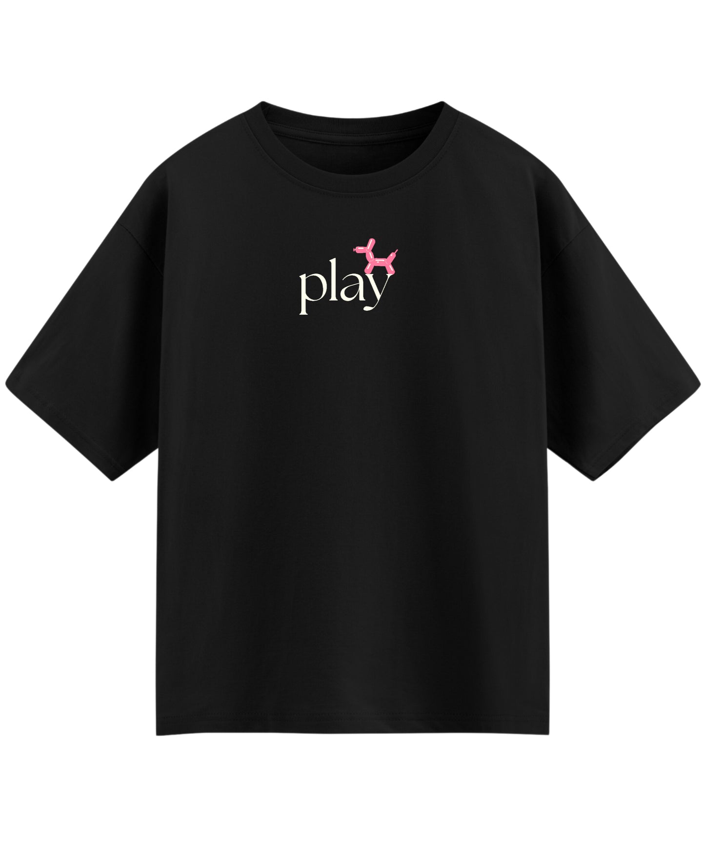 Black Oversized T-shirt Front Design