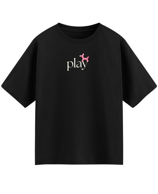 Black Oversized T-shirt Front Design