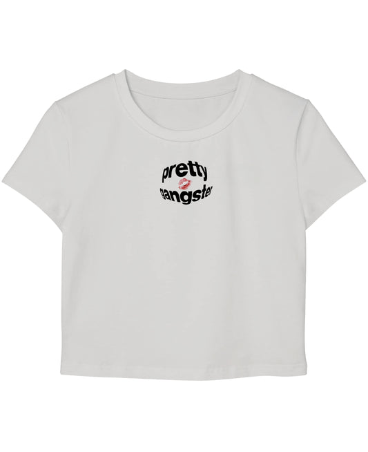 White Baby Tee Front Design