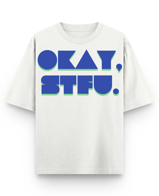 Off White Oversized T-shirt Front Design