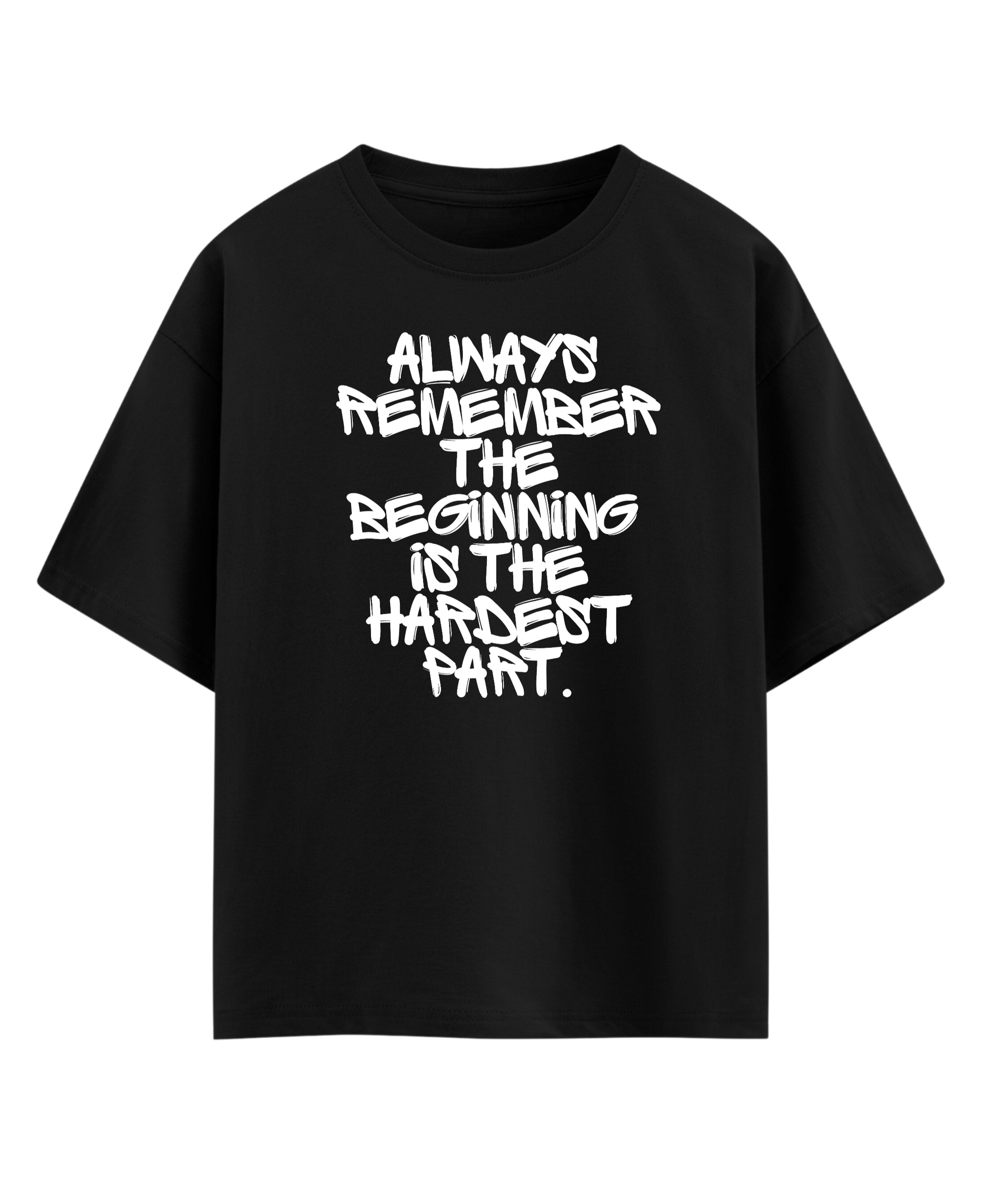 Black Oversized T-shirt Front Design