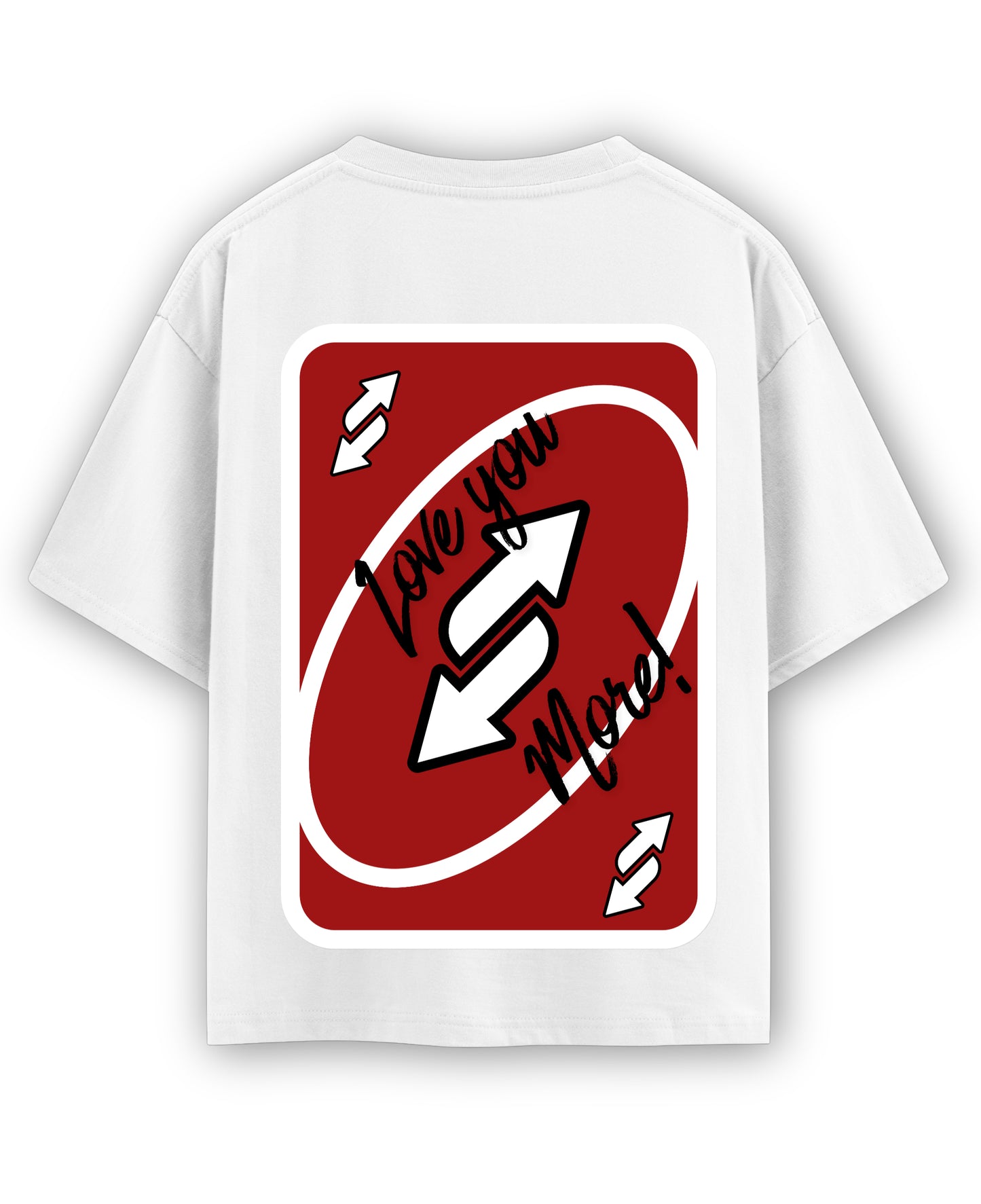 White Oversized T-shirt Back Design