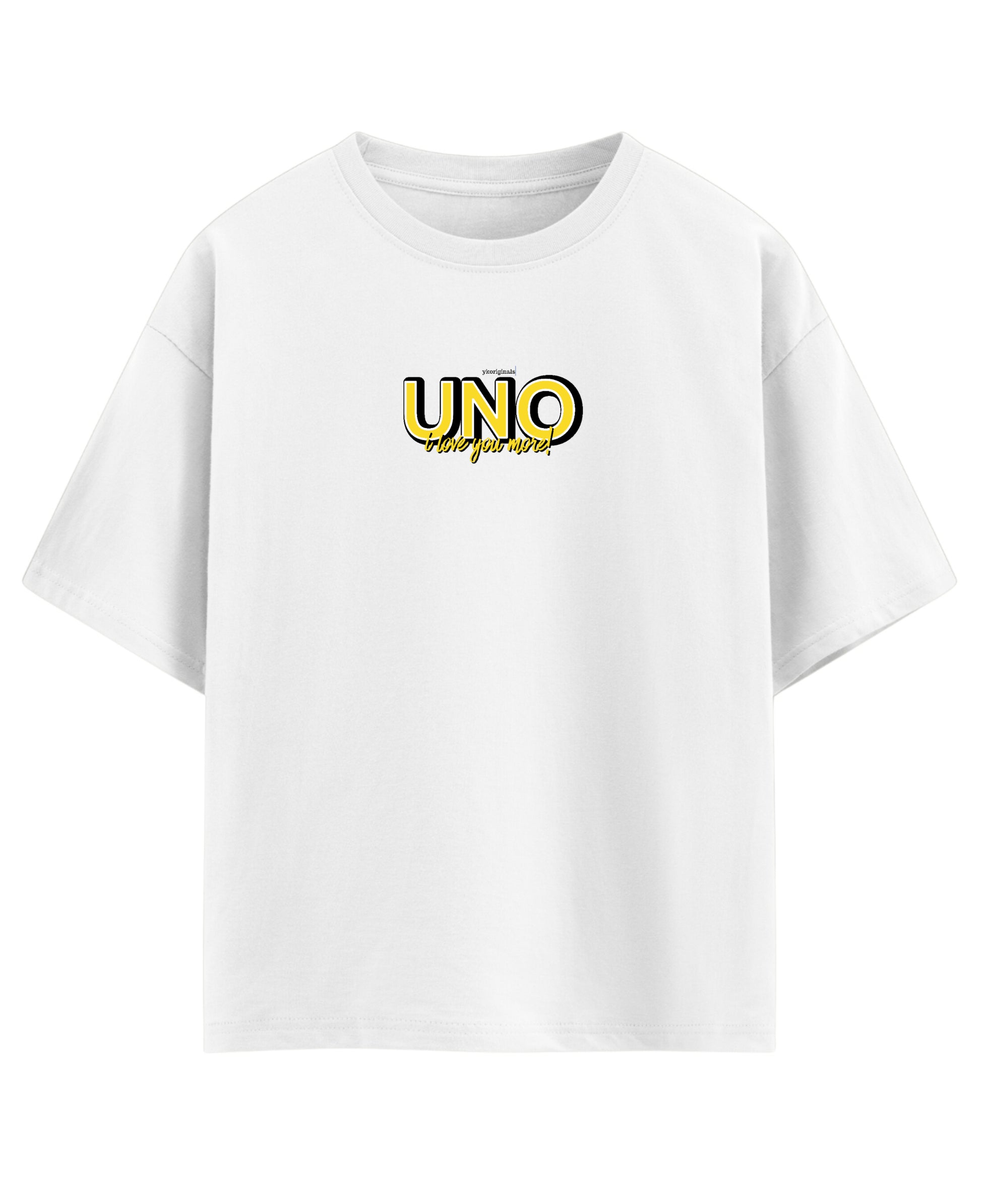 White Oversized T-shirt Front Design