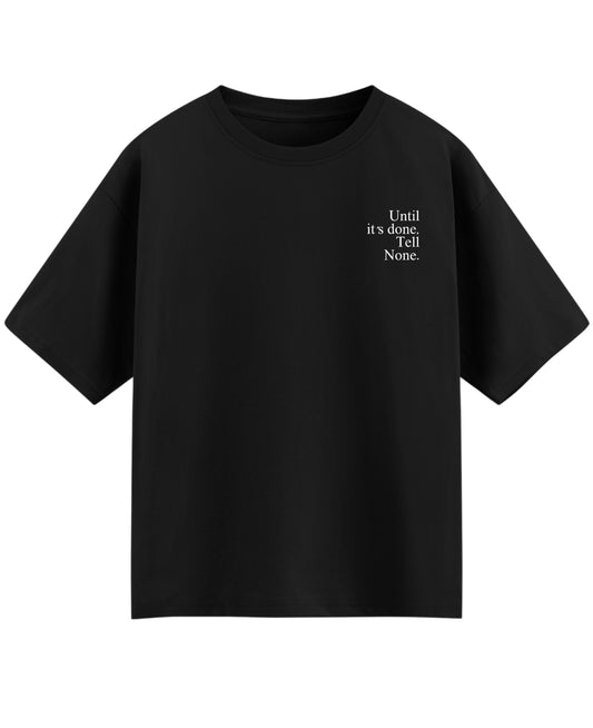 Black Oversized T-shirt Front Design