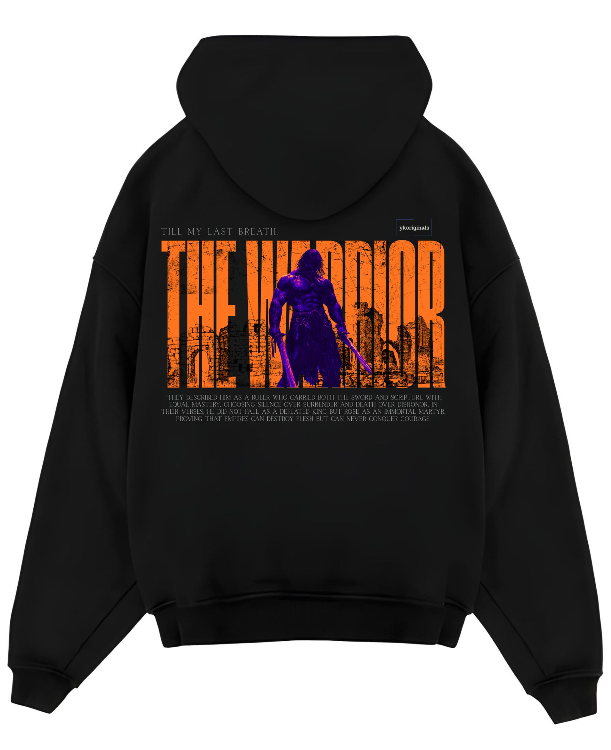 Black Oversized Hoodie Back Design