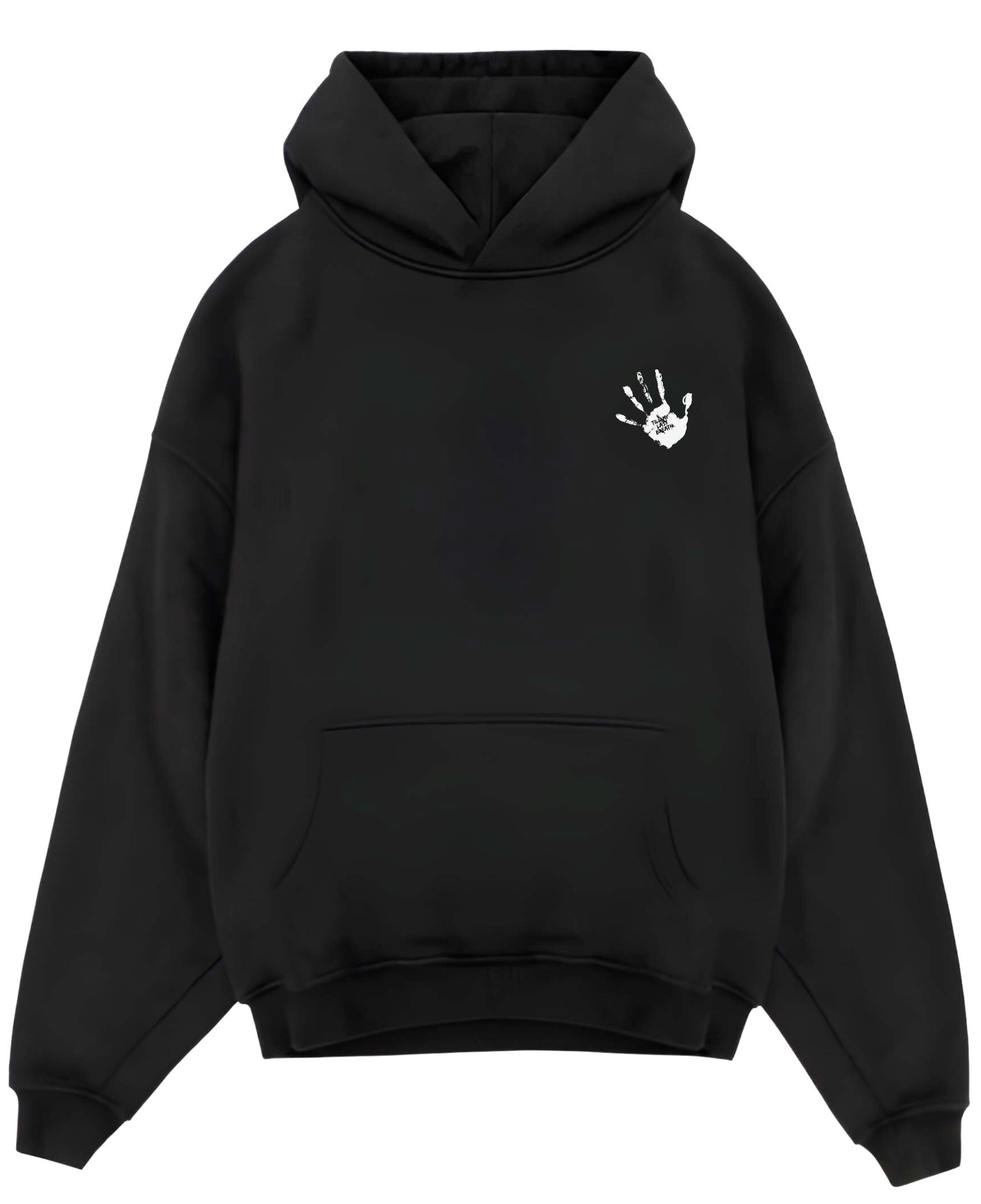 Black Oversized Hoodie Front Design