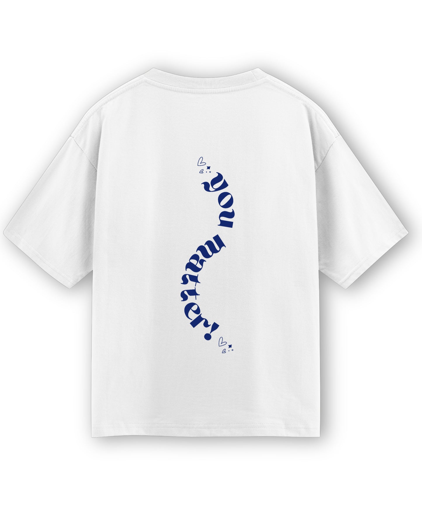 White Oversized T-shirt Back Design