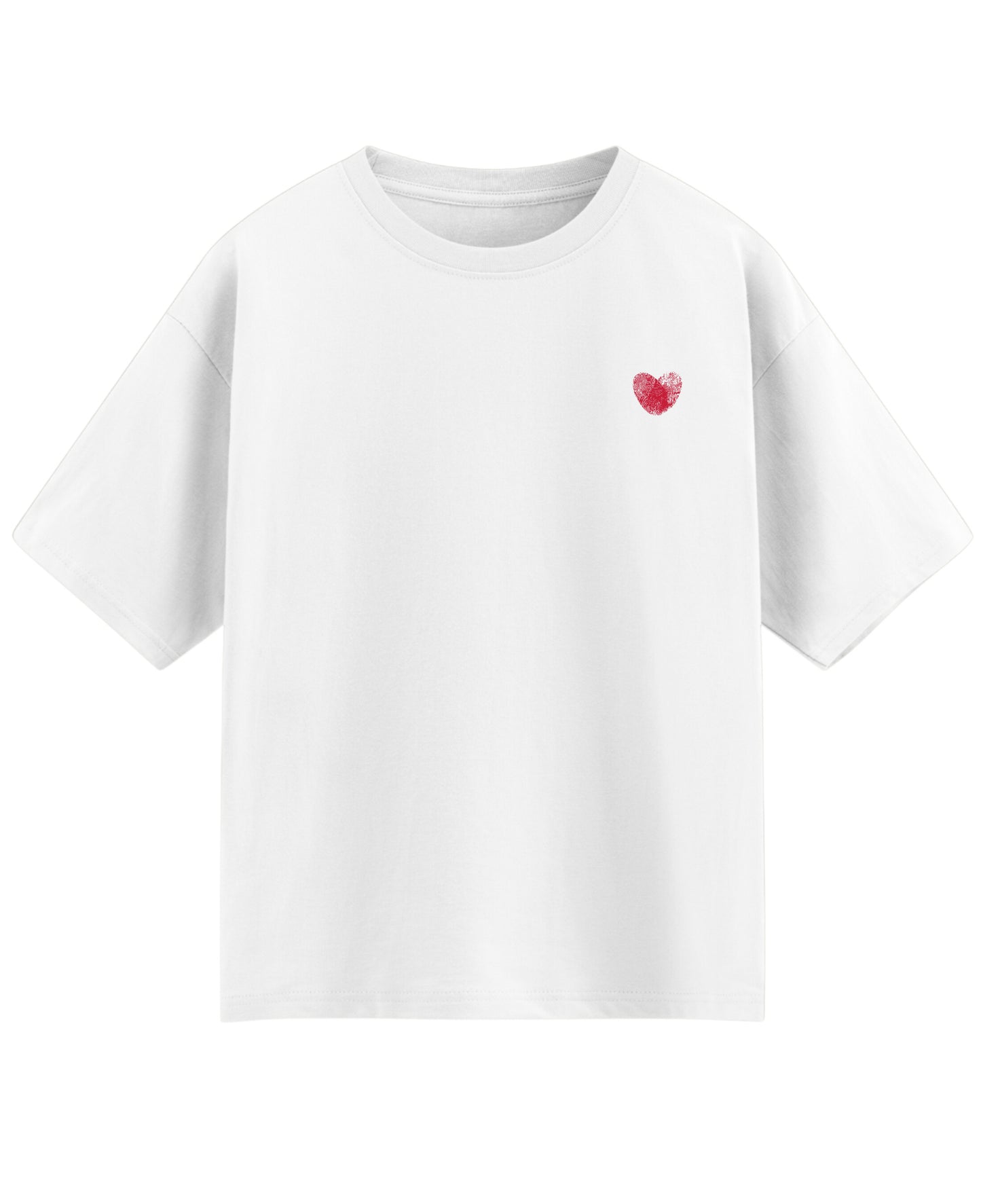 White Oversized T-shirt Front Design