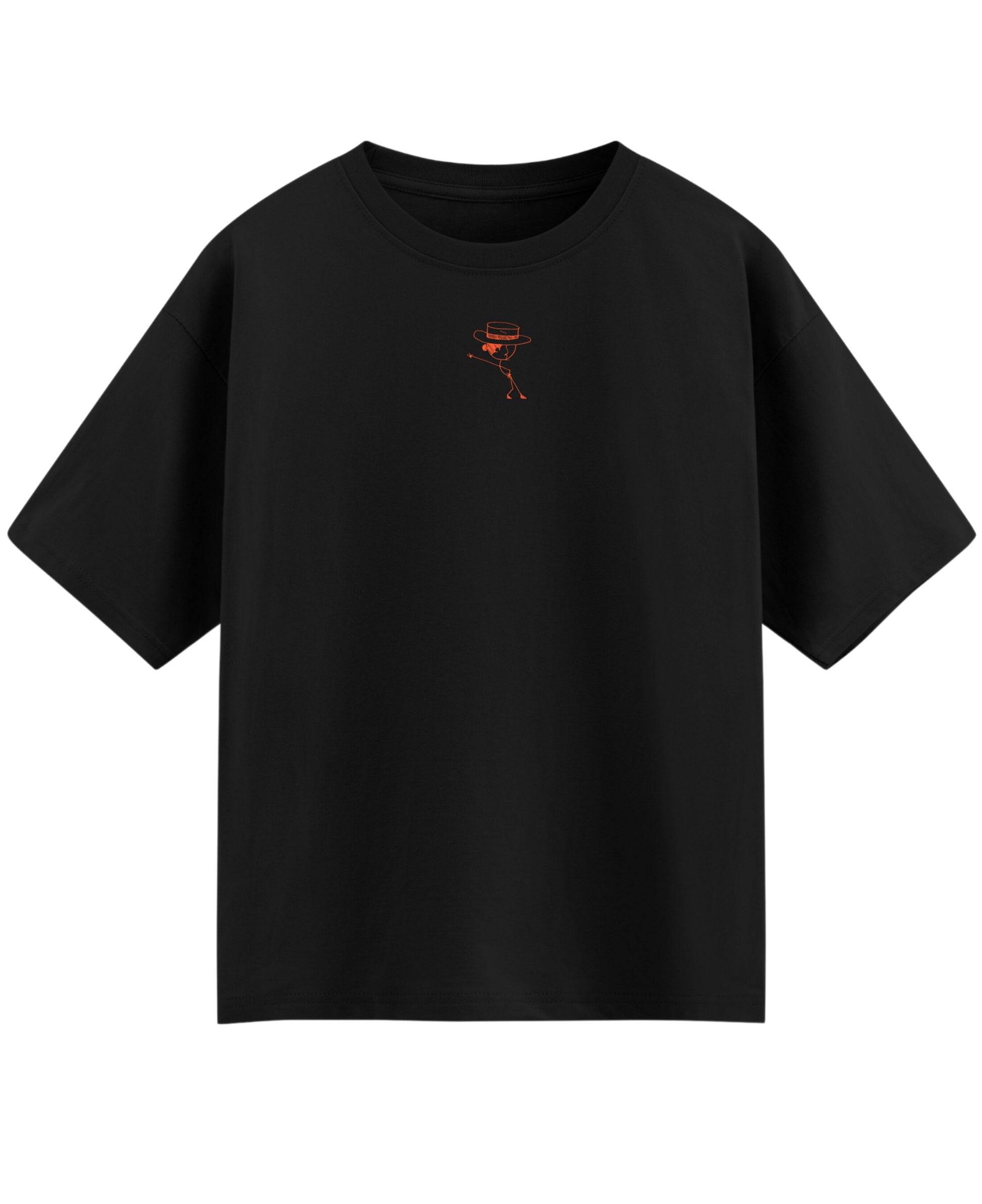 Black Oversized T-shirt Front Design