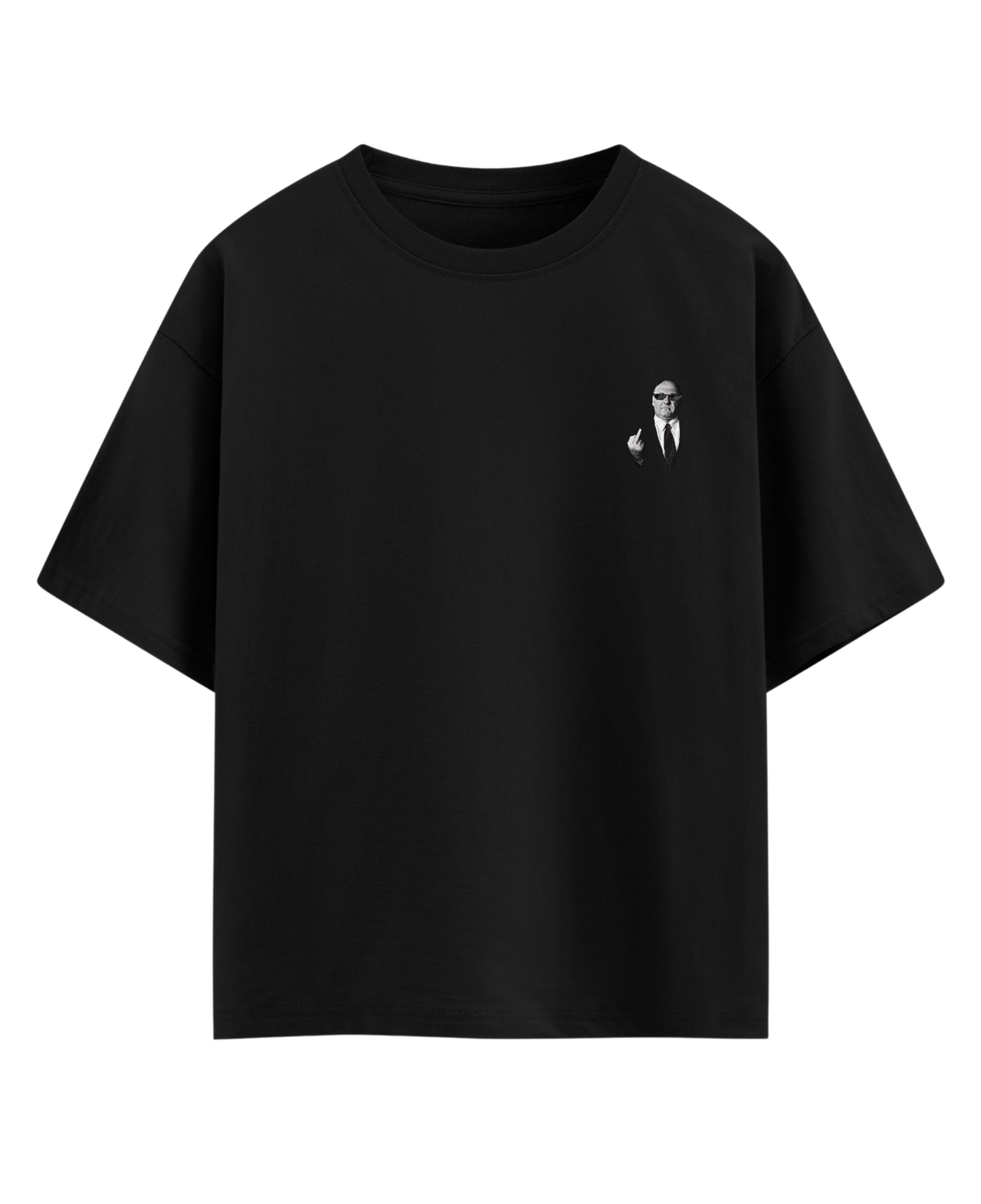Black Oversized T-shirt Front Design
