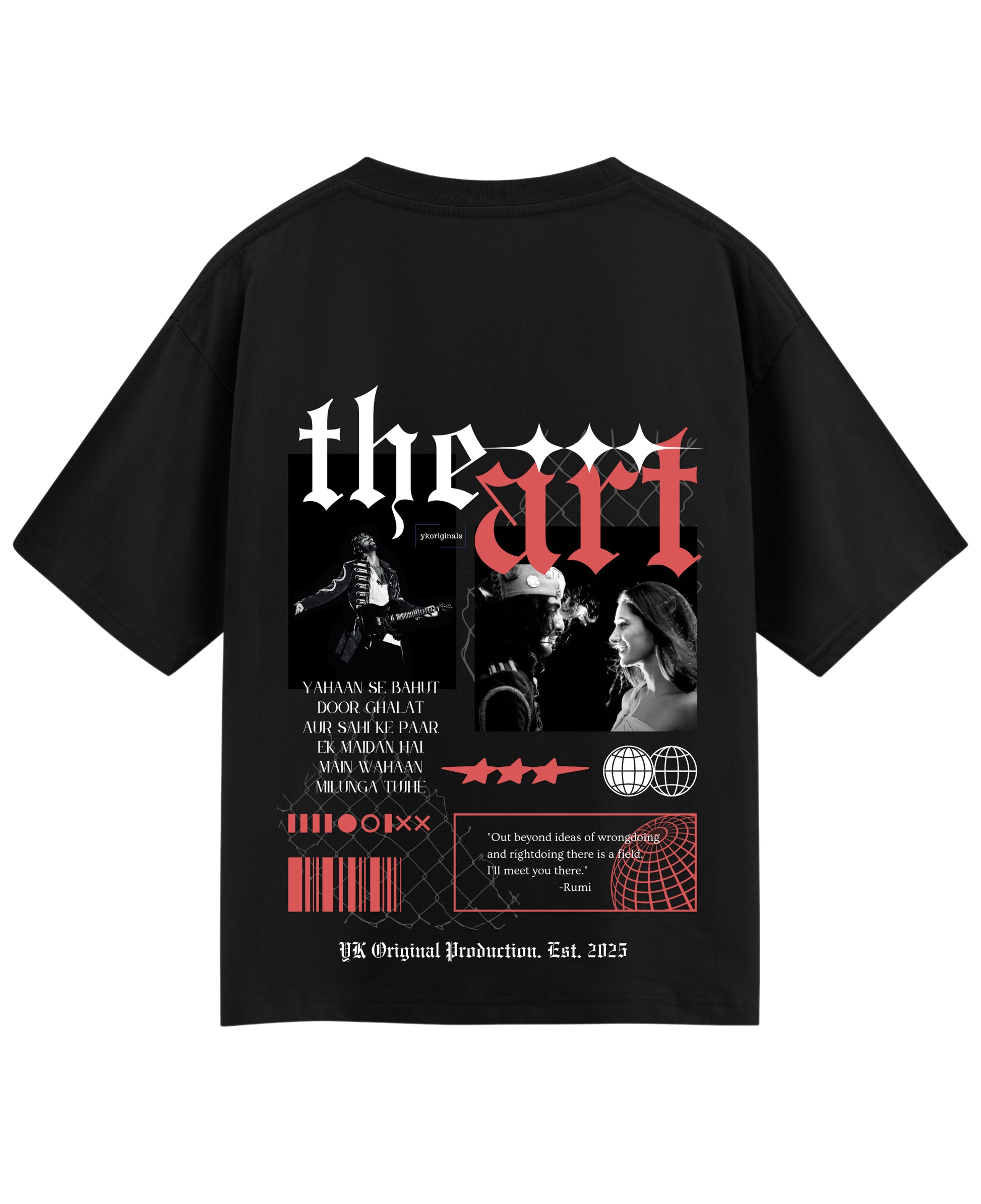 Black Oversized T-shirt Back Design