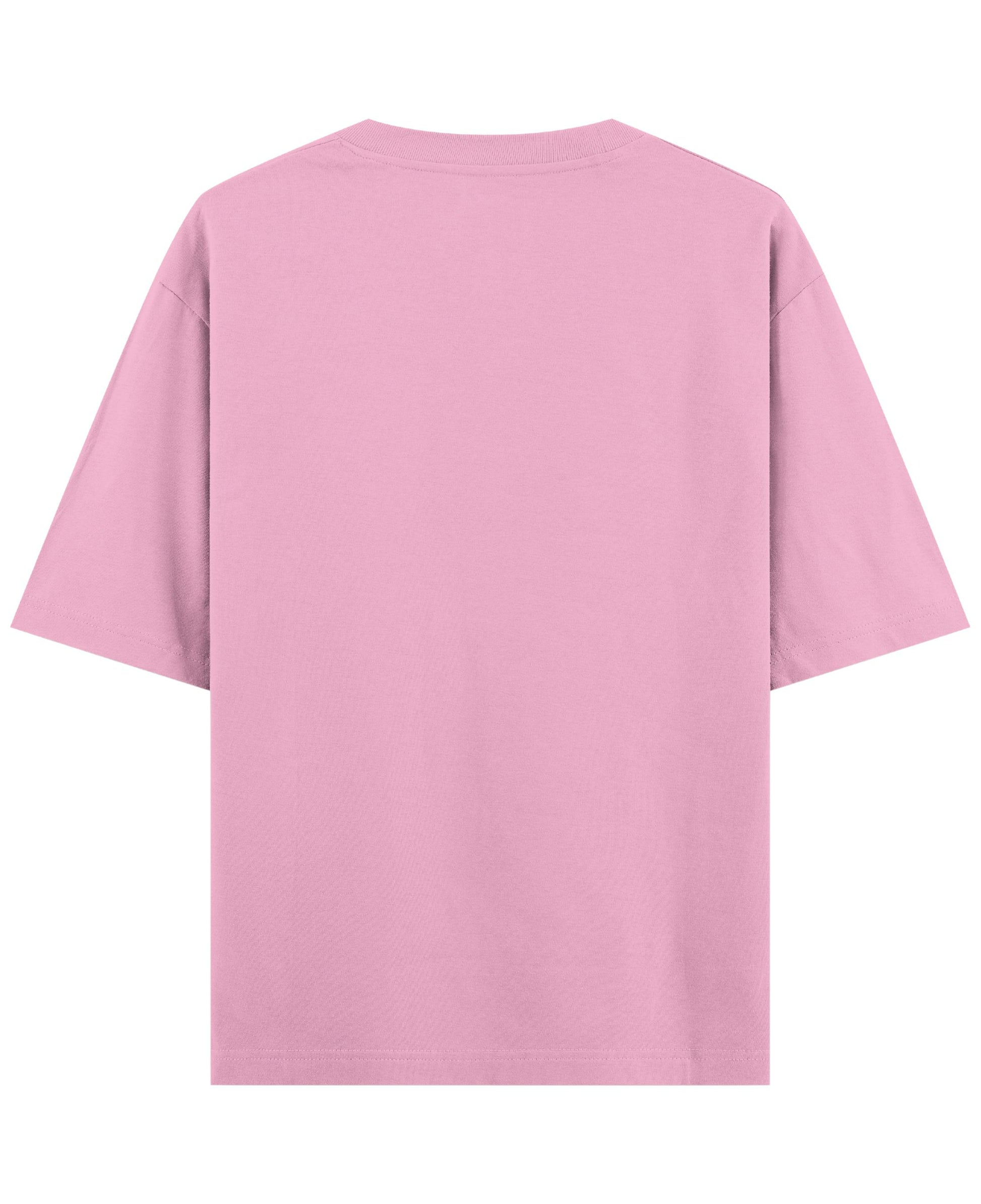 Baby Pink Oversized T-Shirt Back Design