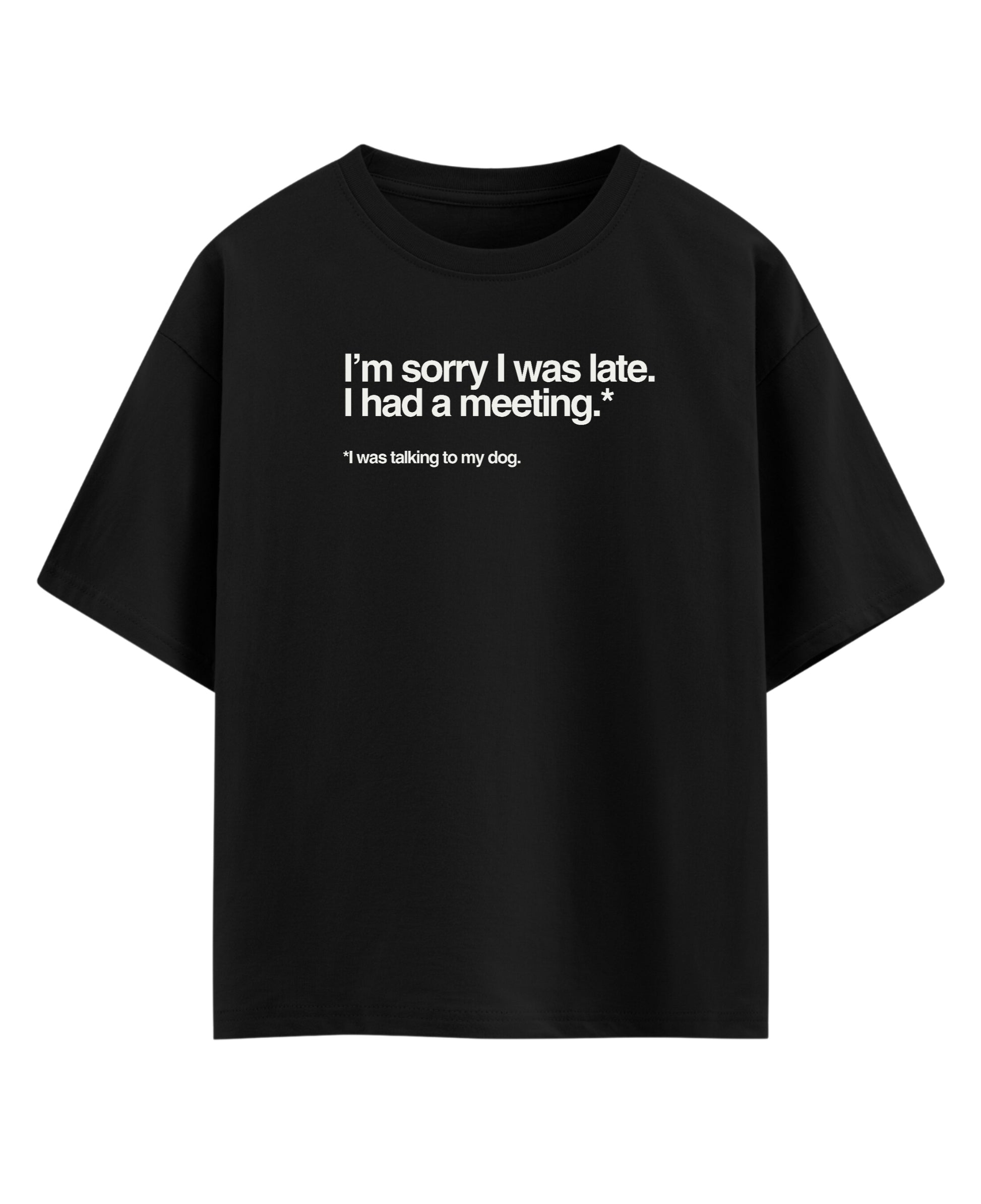 Black Oversized T-shirt Front Design