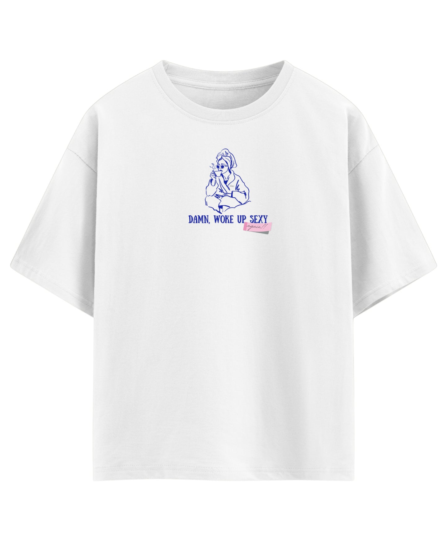 White Oversized T-shirt Front Design