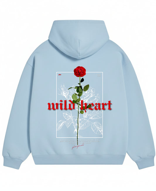 Sky Blue Oversized Hoodie Back Design