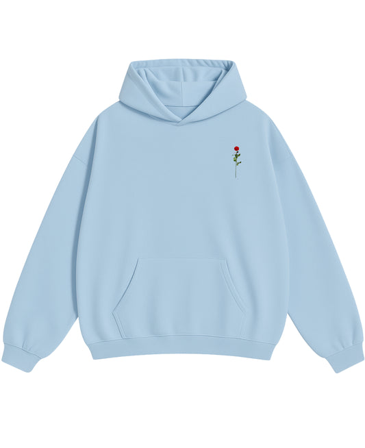Sky Blue Oversized Hoodie Front Design